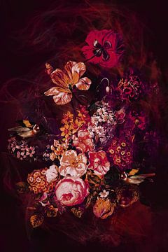 Flowers in Voile van Helga Blanke