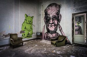 Graffiti in verlassenem Hotel