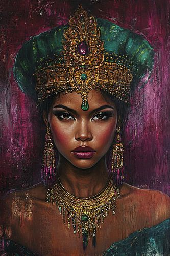 Koninklijk portret van een vrouw