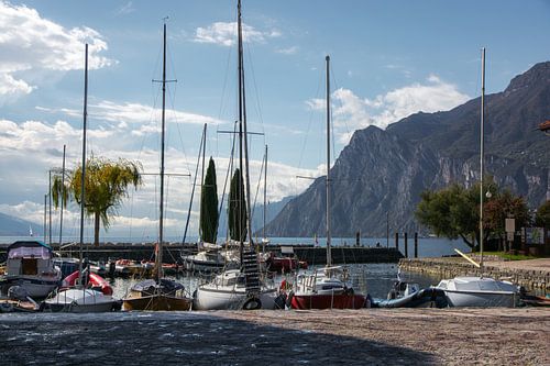 Port of Torbole on the north shore of Lake Garda by Frank Andree