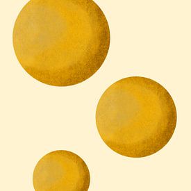 Abstract in Sandgelb von Hilde Remerie Fotografie und digitale Kunst