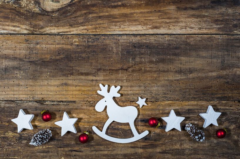 Kerstversiering met rendieren, ornamenten van Alex Winter