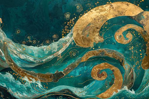 Golvende zee abstract