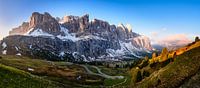 Mountain panorama in the Dolomites