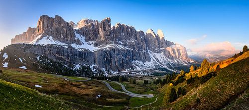Mountain panorama in the Dolomites
