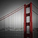 Golden Gate Bridge Uitzicht op de binnenstad van Melanie Viola thumbnail