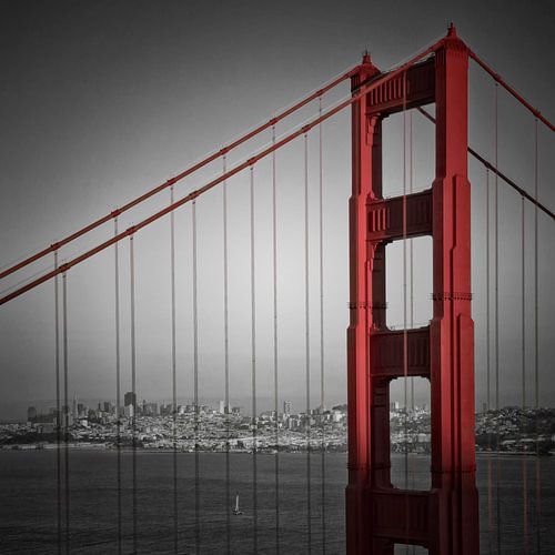 Golden Gate Bridge Uitzicht op de binnenstad