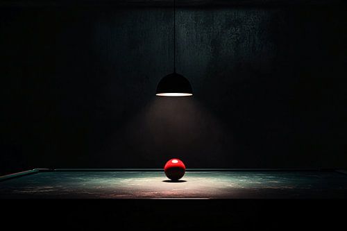 Billard atmosphérique dans une lumière minimaliste