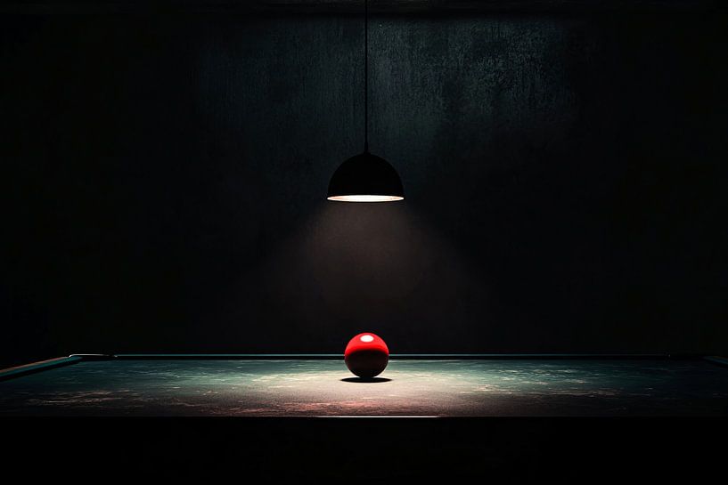 Billard atmosphérique dans une lumière minimaliste par Imperial Art House