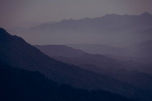 Blue mountain landscape