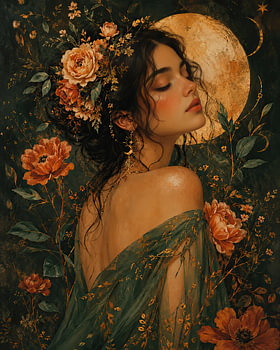 Fleur au clair de lune