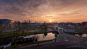 Lever de soleil sur Leiden