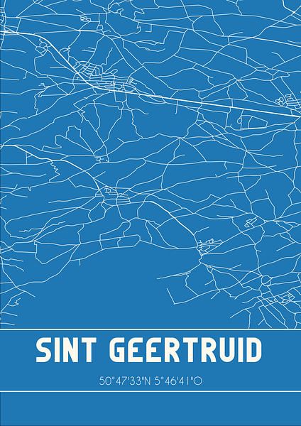 Blueprint | Map | Sint Geertruid (Limburg) by Prints of Place