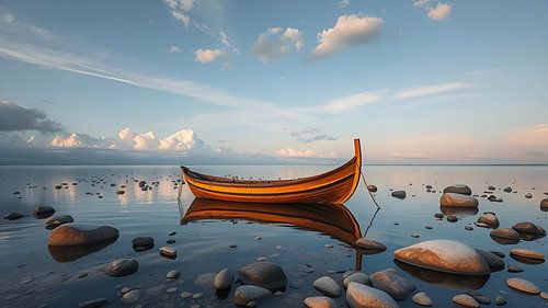 Quiet reflection by the water