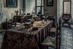 Interior of a room in a medieval castle von Tim Abeln