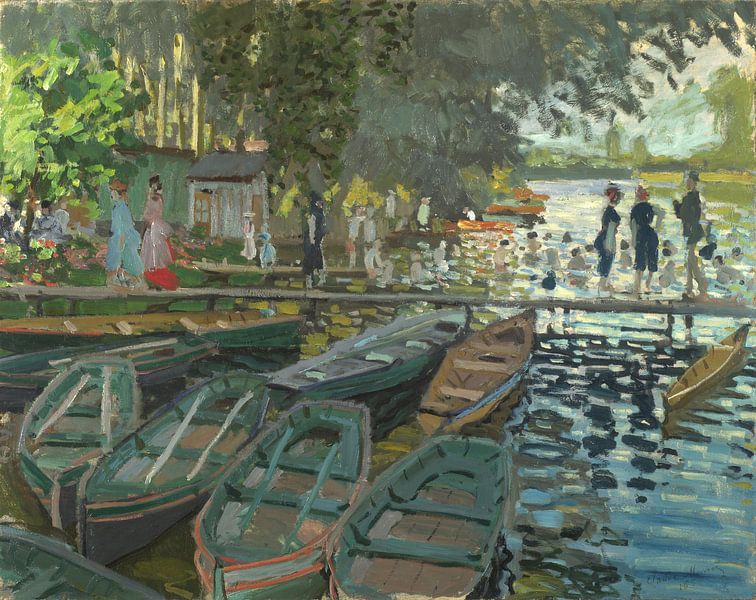 Baders in La Grenouillère, Claude Monet van Meesterlijcke Meesters