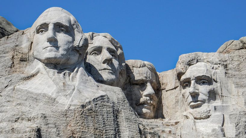 Close up Mount Rushmore South Dakota by Dimitri Verkuijl