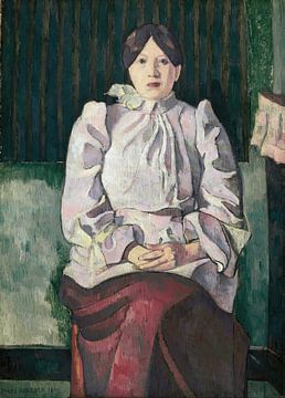 Emile Bernard - Portret van Marie Lemasson (1892) van Peter Balan