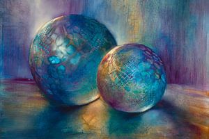 Illuminated - two marbles full of light