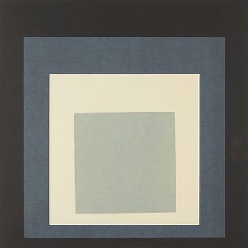 josef albers - Hommage aan de Squar, zwart, grijs, goudkleurig van Vivanne