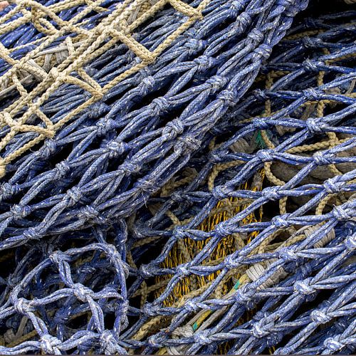 détail des filets de pêche