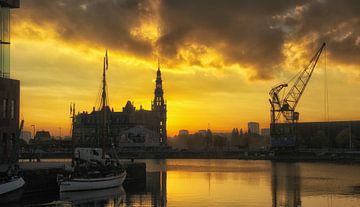 Skyline Antwerpen van Evy De Wit