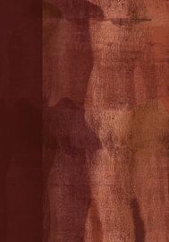 Wine red, rusty brown. Natural pattern. by Dina Dankers