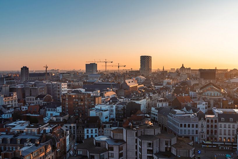 Vue d'Anvers au lever du soleil | Photographie de ville par Daan Duvillier | Dsquared Photography