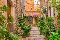 Oud beroemd dorp van Fornalutx op Majorca, Spanje Balearen
