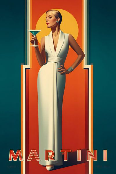 Martini in Art Deco style by Skyfall