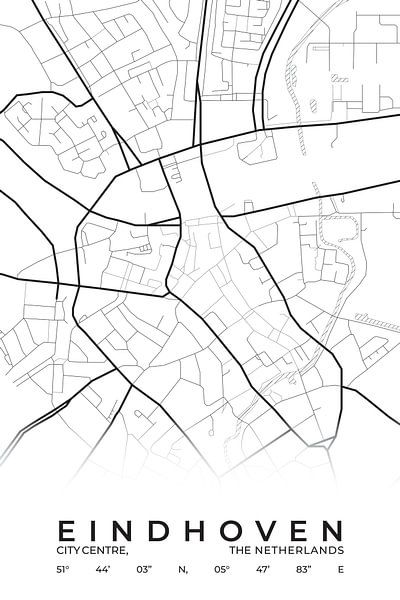 Plan de la ville d'Eindhoven par Walljar