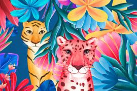 Neon Jungle Wildlife sur Marja van den Hurk