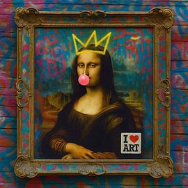 Mona Lisa - I Love Art van Moonheart Artworks