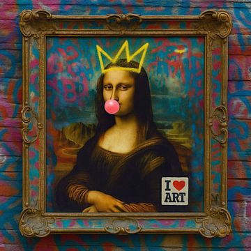 Mona Lisa - I Love Art by Gisela Art for You