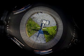 Volkwagen Beetle long-exposure Dronephoto in De Bilt by Jan Hermsen