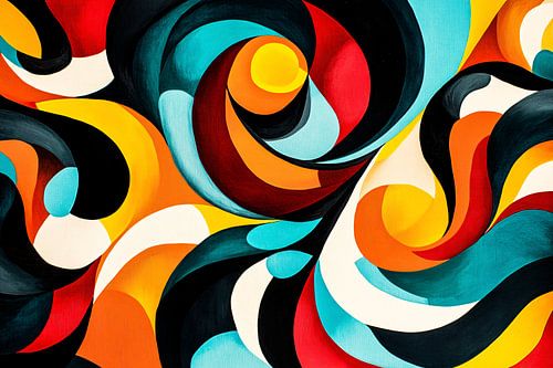 Kleurrijke abstracte bewegende patronen