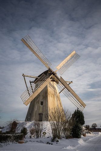 Windmolen Großenheese in de winter