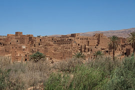 Das Dorf Lemen bei Ouarzazate in Marokko
