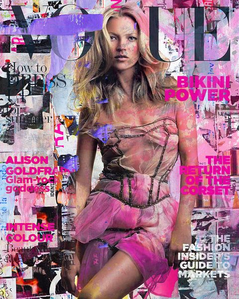 Vogue : couverture de Kate Moss par Maaike Wycisk