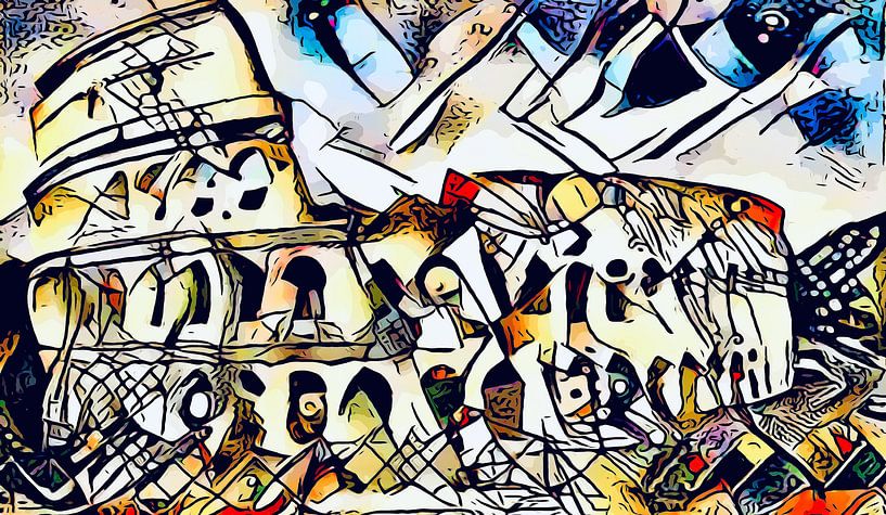 Kandinsky meets Rome 6 by zam art