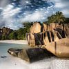 Plage de rêve aux Seychelles au coucher du soleil sur Voss Fine Art Fotografie