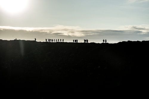 On top of the volcano