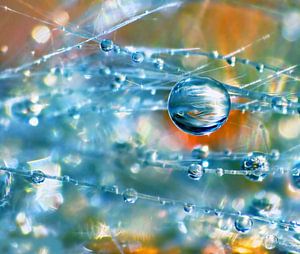 Tropfen Azurblau und Aquamarin
