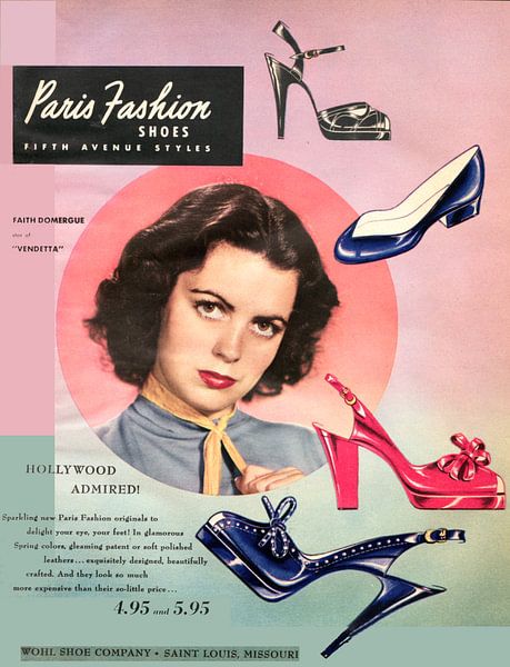 Schoenen advertentie uit 1951 van Atelier Liesjes