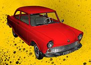 DKW Junior in rood & geel van aRi F. Huber thumbnail