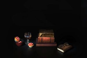 Stilleben mit Caravaggio-Licht