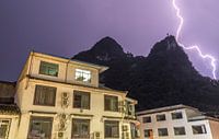 lightning over the karst mountains Xingping,Yangshuo ( china ) by Gregory Michiels Photography thumbnail