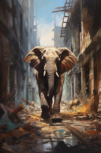 Solitude in Ruïnes: De Tocht van de Urban Olifant