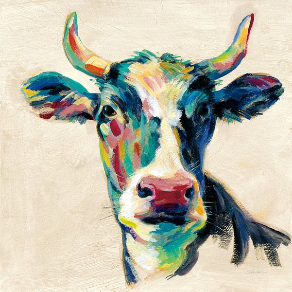 Expressionistische Cow II, Silvia Vassileva von Wild Apple