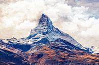 Matterhorn-abstrakt von Marion Tenbergen Miniaturansicht